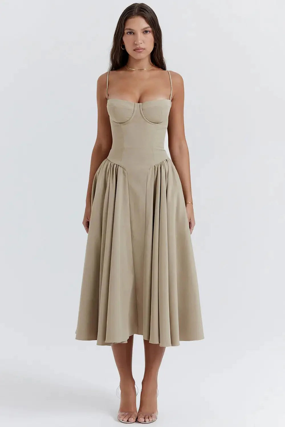 Celine Corset Midi Dress