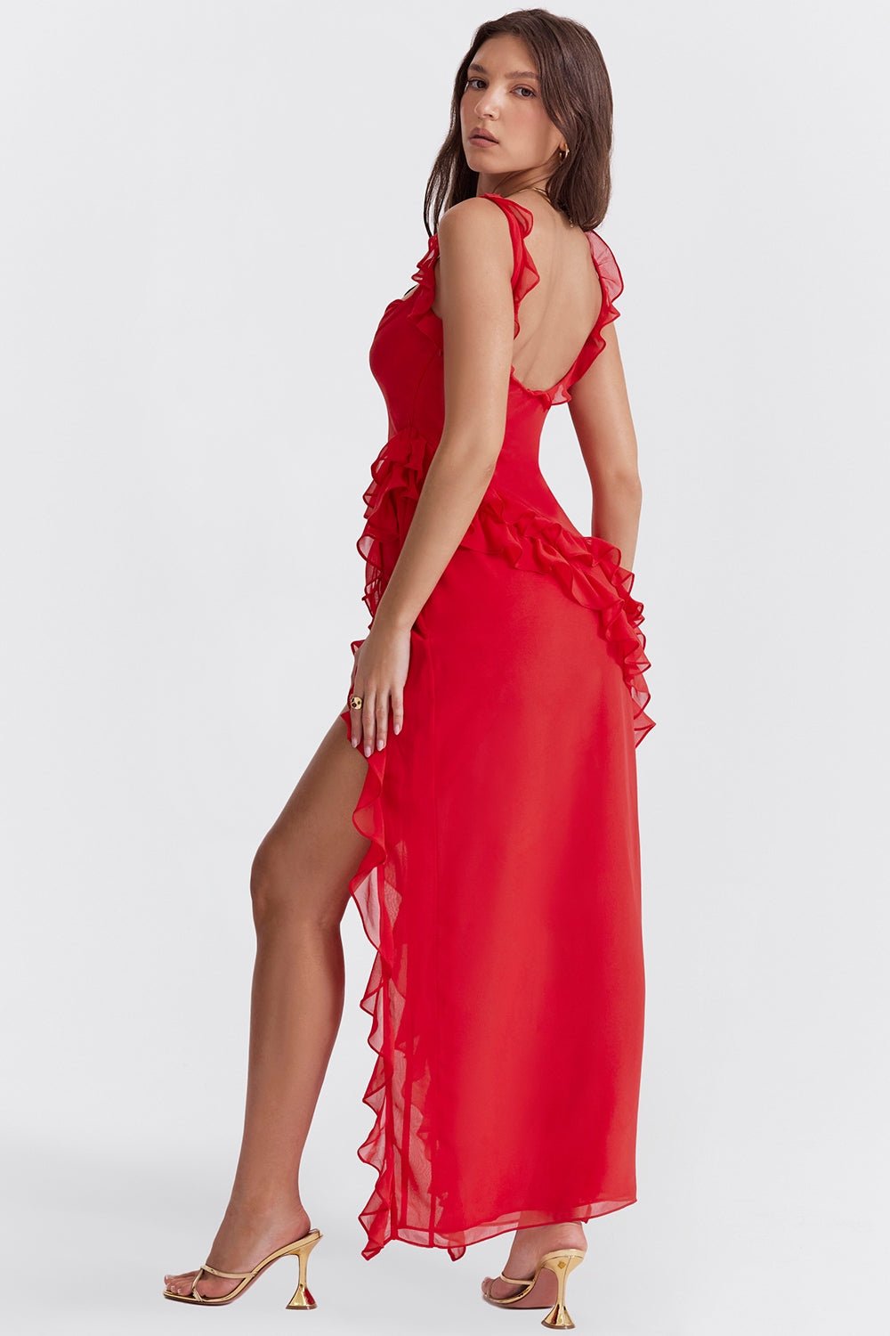 Victoria Ruffle Maxi Dress