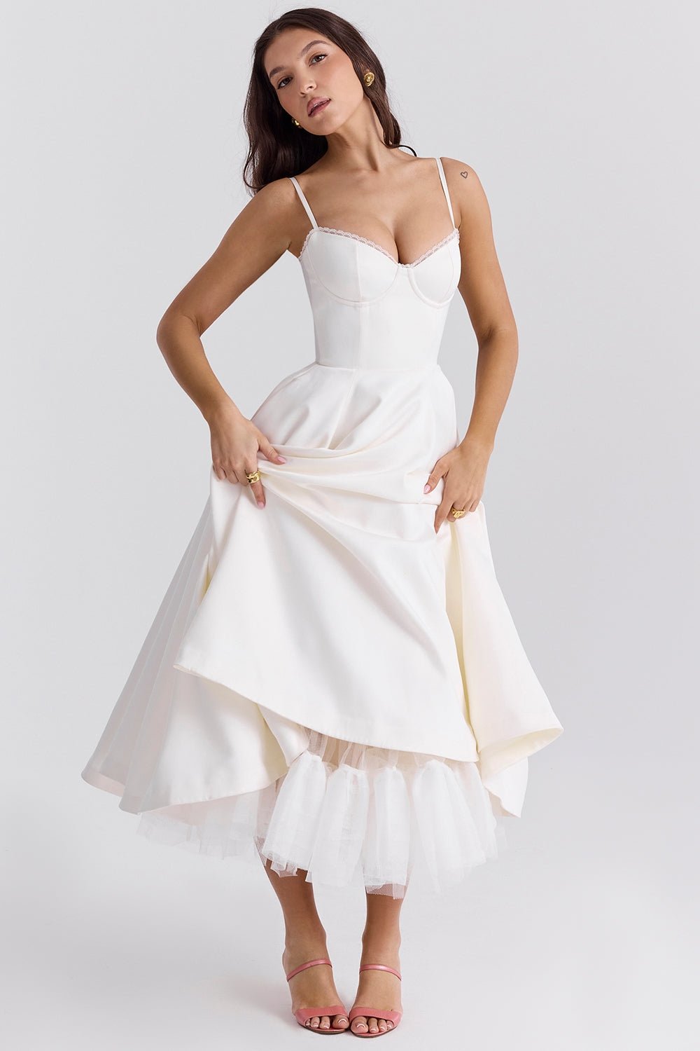 Cindy Tulle Midi Dress