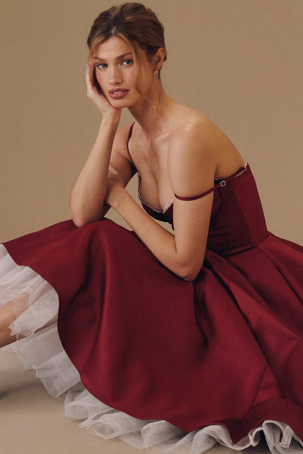 Cindy Tulle Midi Dress